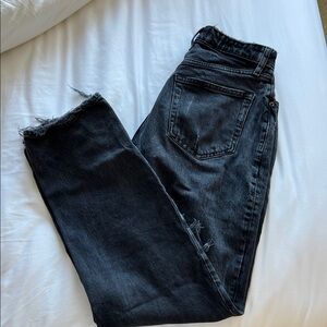 Abercrombie and fitch Black Distressed Jeans